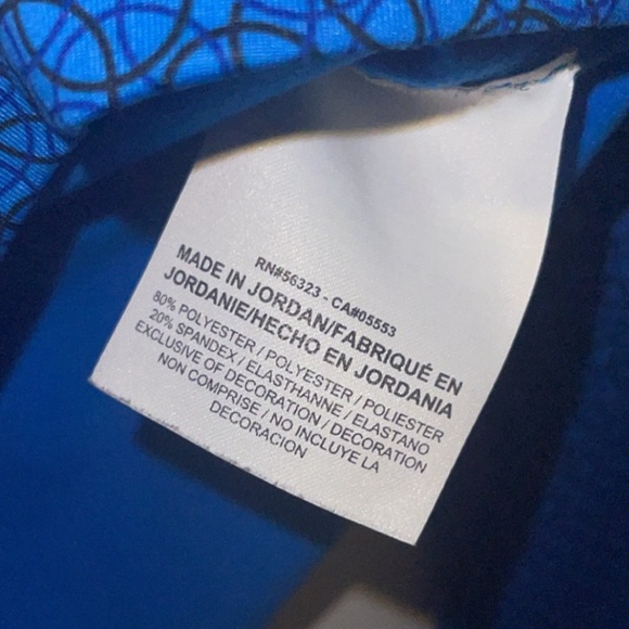 Nike Pro Dri-Fit 1/4 Zip Blue Dot - Picture 5 of 6